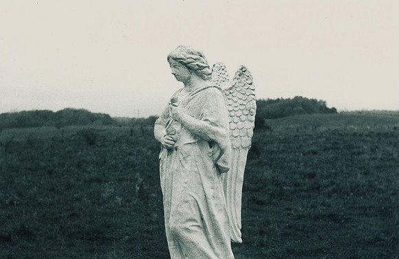 2010. Cemetery statue near New Carlisle, Indiana.