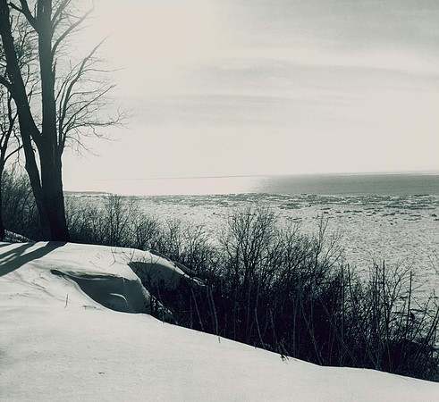 2009. Lake Michigan in February, near St. Joseph, Michigan.